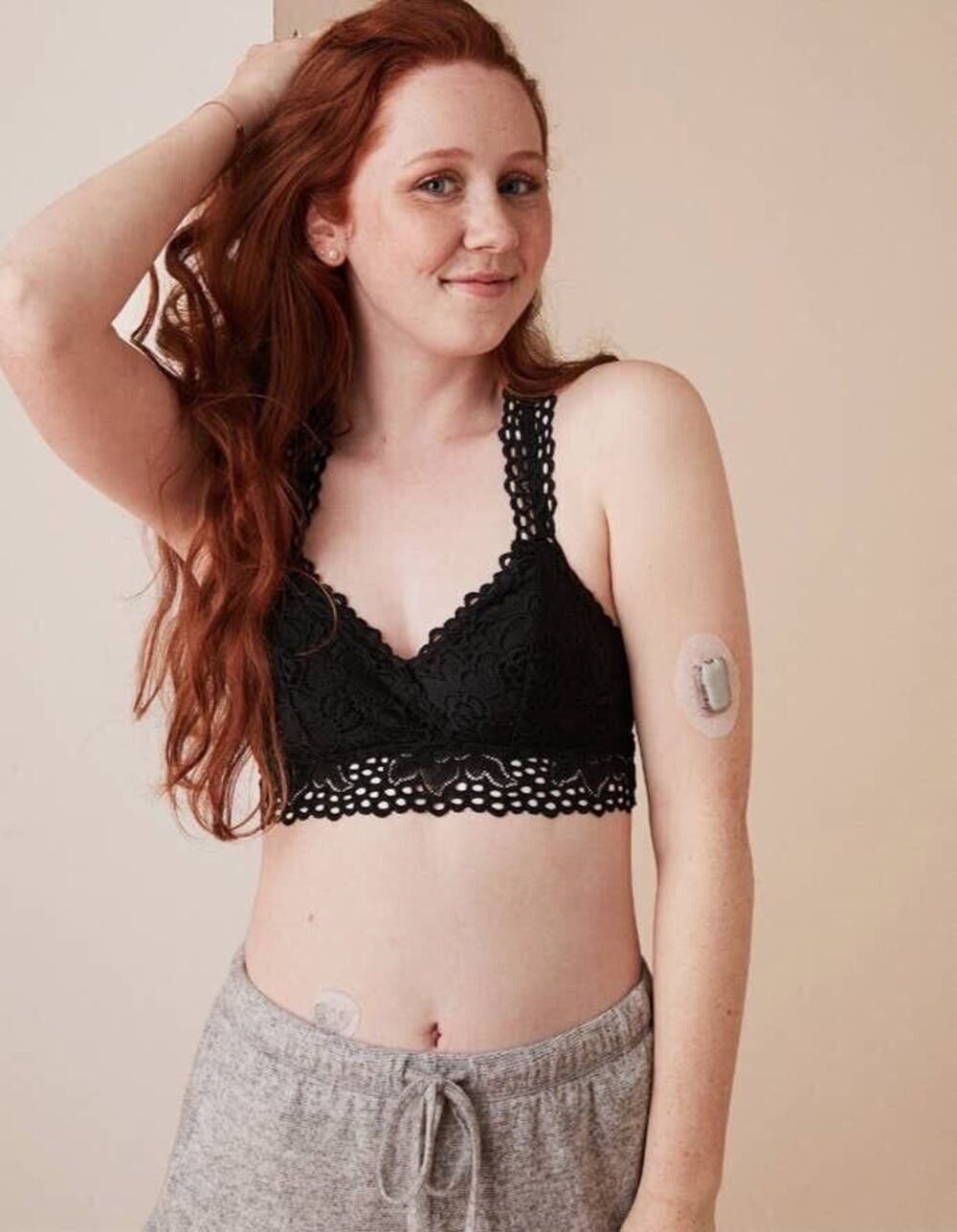 Aerie Bralette Womens Small Black Lace Bra Racerback Stretch Bra